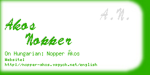 akos nopper business card